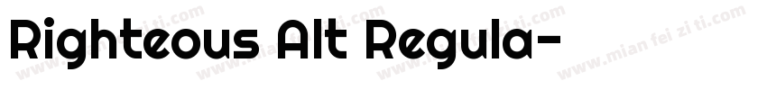 Righteous Alt Regula字体转换